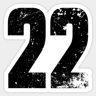 Black 22 Number Caitlin Clark Iowa BP-18 Sticker